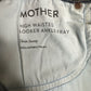 Mother Jeans Womens 29 High Waisted Ankle Fray Blue Denim Clean Sweep Dark Wash