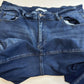 Kancan Jeans 20 Womens Skinny Blue Stretch Denim Distressed Fray Dark Plus Size
