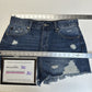 Kancan Shorts Womens 9 28 High Rise Denim Blue Jean Distress Cotton Fray Grunge