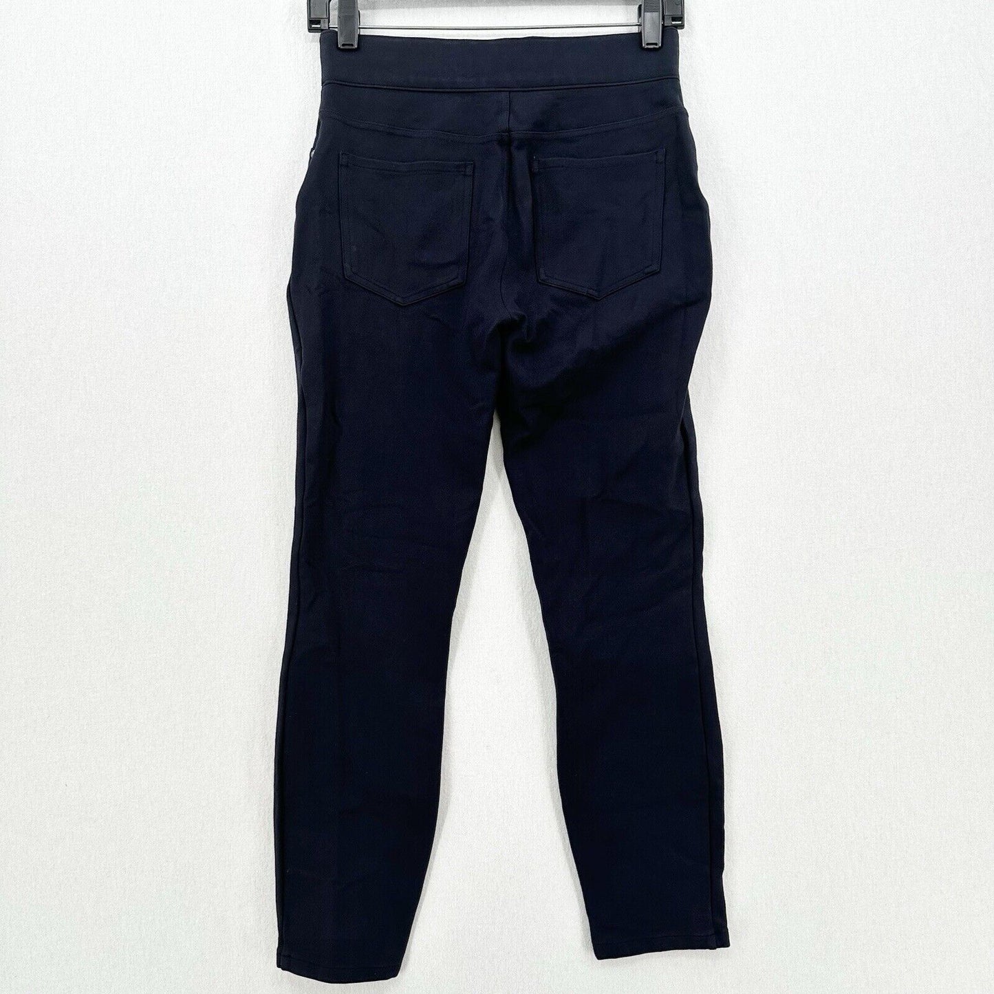 Spanx Pants Womens Small Perfect Ponte Skinny Ankle Navy Blue Legging Career