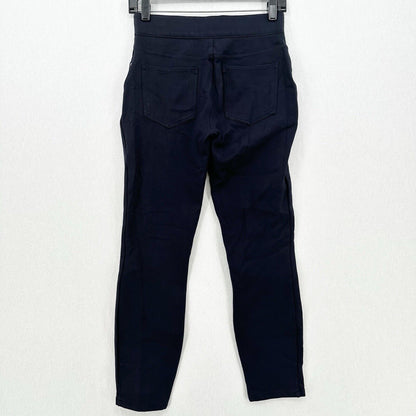 Spanx Pants Womens Small Perfect Ponte Skinny Ankle Navy Blue Legging Career