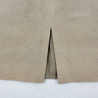Blumarine Skirt Womens Italy 46 US 10 Mini Gold Shimmer Short Zip Holiday *Mark