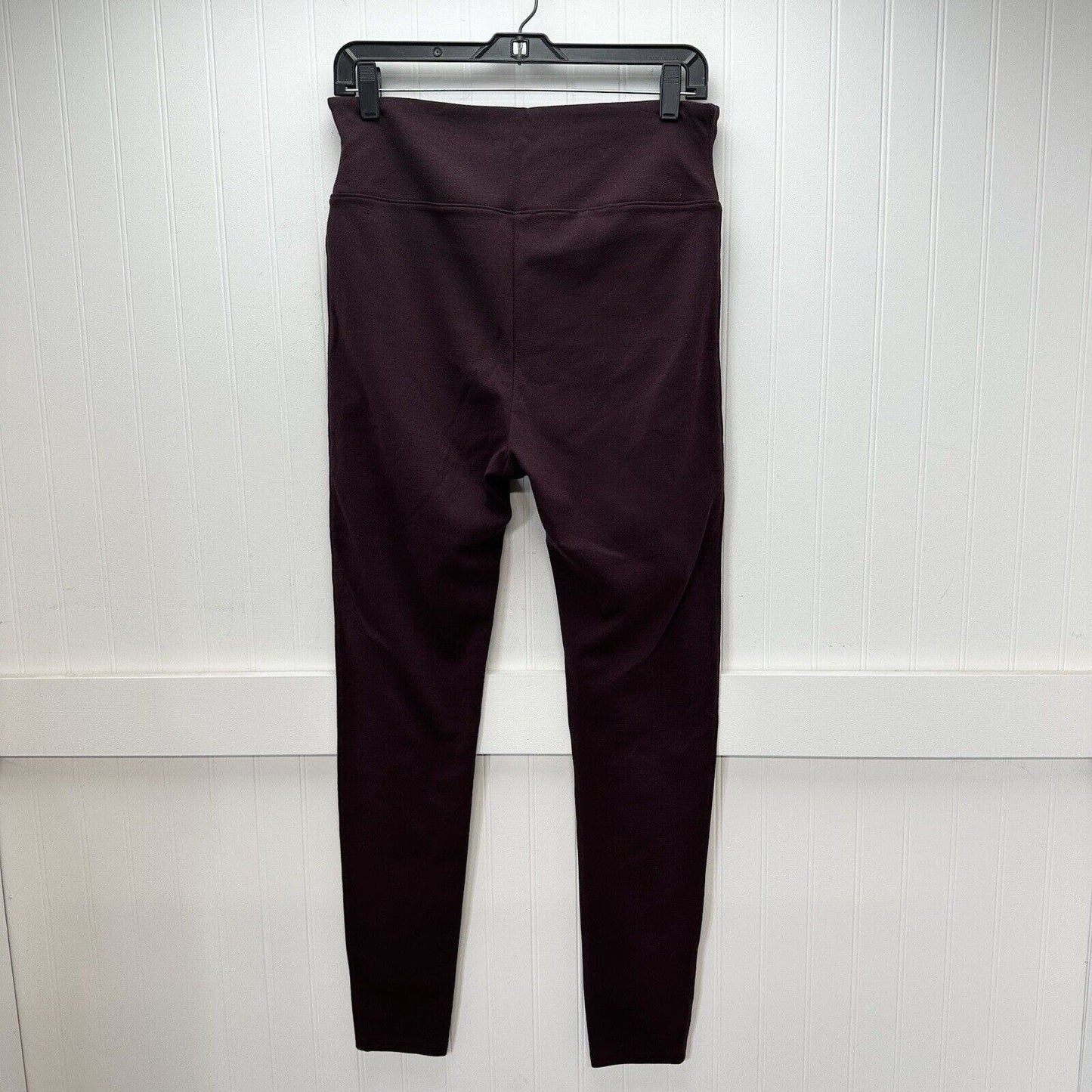 Spanx Leggings Womens XL Red Hot Assets Purple Wine Ponte Pull On Pants Slimming