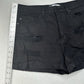 Kancan Shorts Womens Large High Rise Cuffed Black Jean Denim Distress Grunge EUC