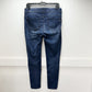 Democracy Jeans 8 Skinny Ab Solution Blue Stretch Denim Distressed Tummy Control