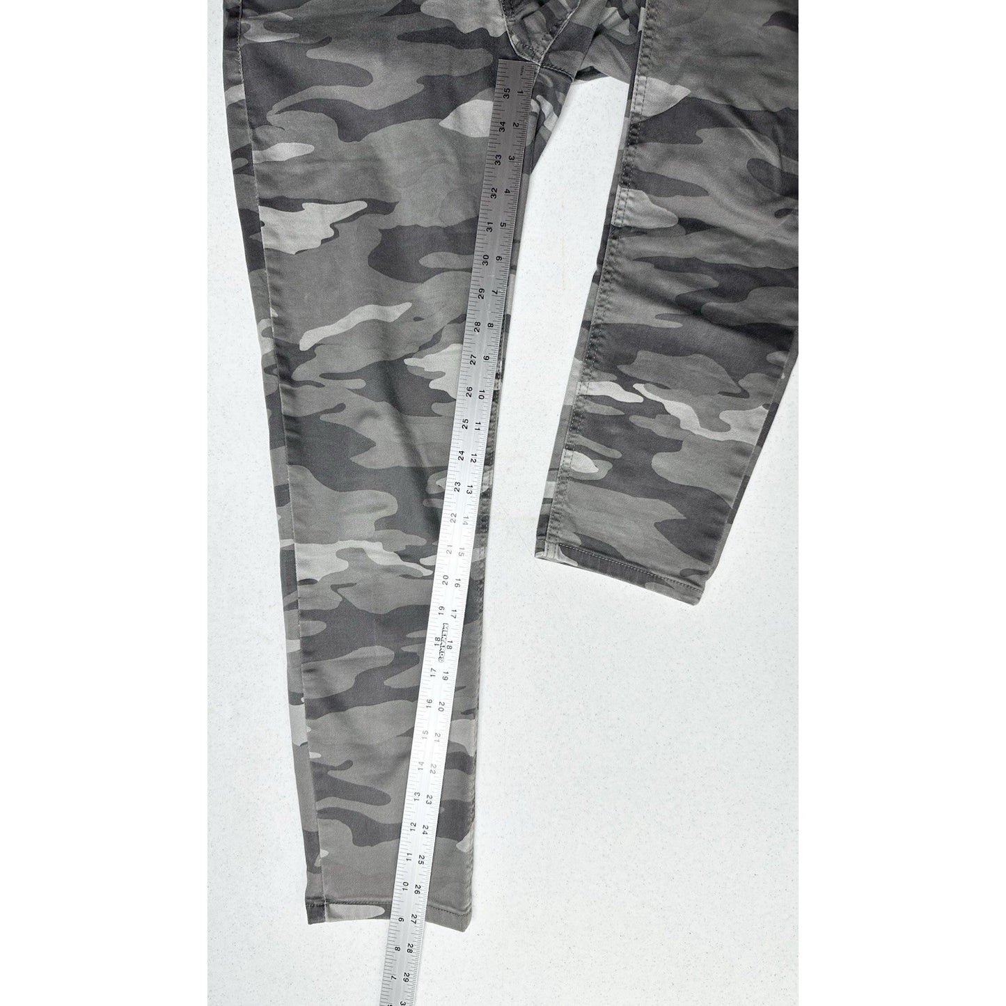 Democracy Jeans Womens 8 Skinny Ab Technology Gray Camo Denim Army Zippers Emo