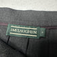 J McLaughlin Skirt Womens 8 Pleated Wool Gray Zip Academia Preppy Luxury *Flaw