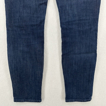 Mother Jeans Womens 29 High Waisted Ankle Fray Blue Denim Clean Sweep Dark Wash