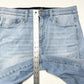 Lularoe Shorts 32 US 14 Skinny Bermuda Cuffed Blue Denim Tummy Panel *Spot