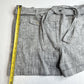 Talbots Shorts Womens 14 Petite Gray Linen/Cotton Cuffed Neutral W/Belt NEW