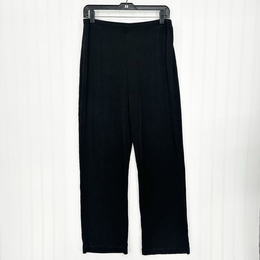 Chicos Travelers Pants 2 US Large Slinky Knit High Rise Black Stretch Coastal