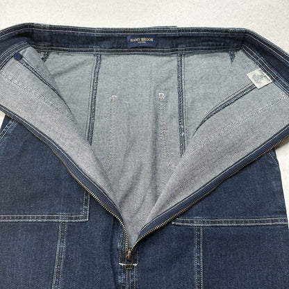 Ramy Brook Skirt Womens 26 Marietta Denim Blue Jean Midi Pencil Zipper Slit EUC