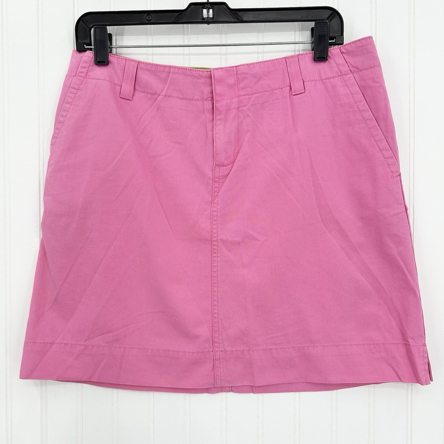 Lilly Pulitzer Skirt Womens 8 Pink Cotton Coastal Golf Barbie Beach Preppy Short