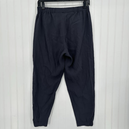 Aritzia Babaton Pants Womens Small Dexter Tuxedo Slim Jogger Blue Minimalist EUC