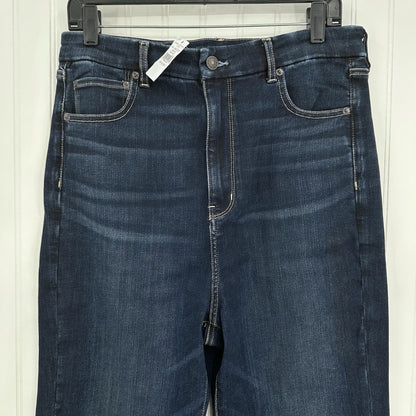 American Eagle Jeans 16 Long Curvy Highest Rise Flare Next Level Blue Denim NEW