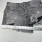 We The Free People Shorts Womens 26 Faded Gray Denim Button Fly Anthropologie