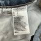 American Eagle Shorts 14 Highest Rise Baggy Midi Blue Denim Distressed Grunge