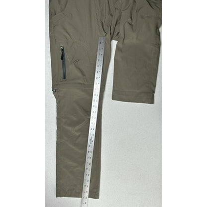 Little Donkey Andy Pants Women Small Convertible Green Hiking Zip Off Shorts EUC