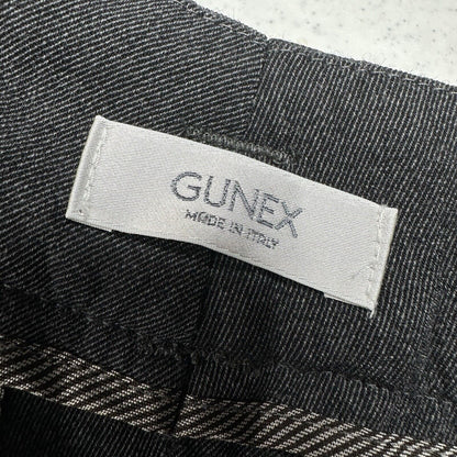 Gunex Wool Pants Womens US 12 Straight Trouser Dark Gray Wool Blend Italy EUC