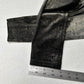Spanx Leggings Women Velvet Shine Pants Black Gold Metallic Pull On Slimming EUC