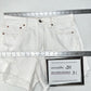 American Eagle Shorts 10 90s Boyfriend High Rise White Denim Distress Grunge EUC