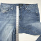 Earl Jeans Womens 18W Slim Bootcut Blue Denim Rhinestones Embroidered Western