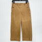 Spanx Pants Womens Large Stretch Twill Cropped Wide Leg High Rise Brown Jeans