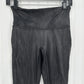 Spanx Leggings Womens Medium Faux Leather Black Pull On Shape Pants Slimming EUC