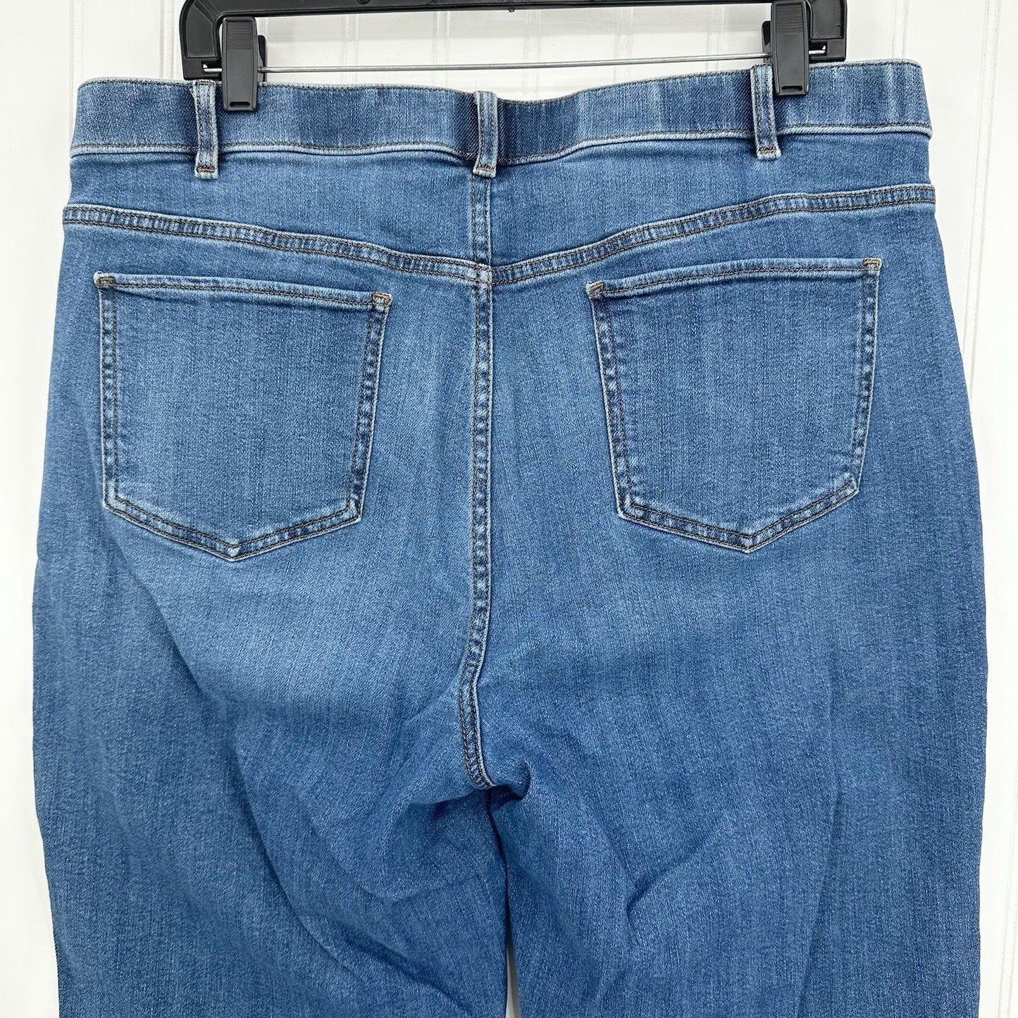 J Jill Jeans Womens 18 Relaxed Boyfriend Blue Stretch Denim Comfort Medium Wash
