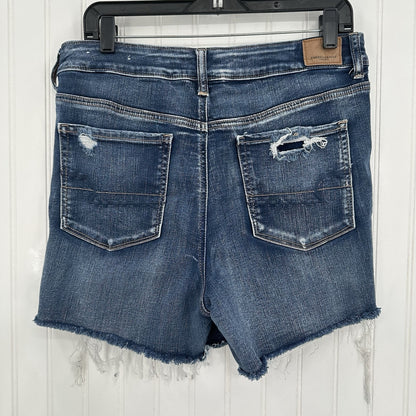 American Eagle Shorts Women 14 Hi Rise Shortie Next Level Blue Jean Denim Grunge