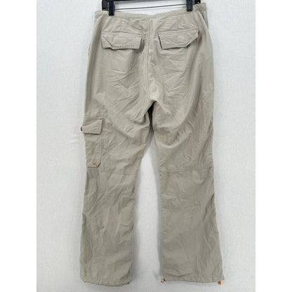 Vintage Abercrombie Fitch Pants Womens 12 Military Cargo Beige Paratrooper Y2K