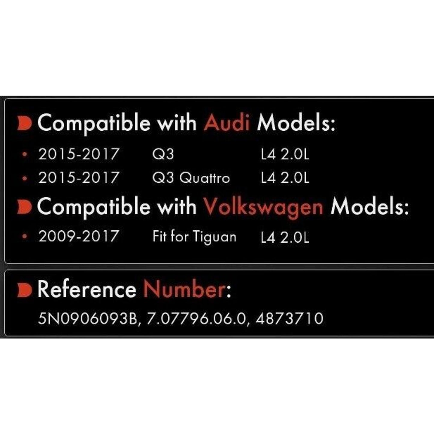 Fuel Injection Control Module for VW Tiguan 09-17 Audi Q3 /Q3 Quattro 15-17 2.0L