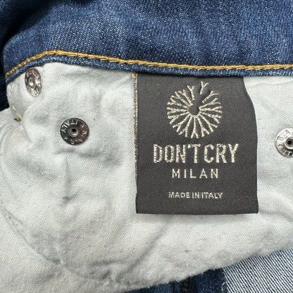 Dont Cry Milan Jeans Womens 12* Long Slim Bootcut Denim Western Cowboy *Flaws
