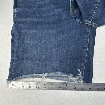 American Eagle Shorts 18 Skinny Bermuda Midrise Blue Next Level Stretch Denim