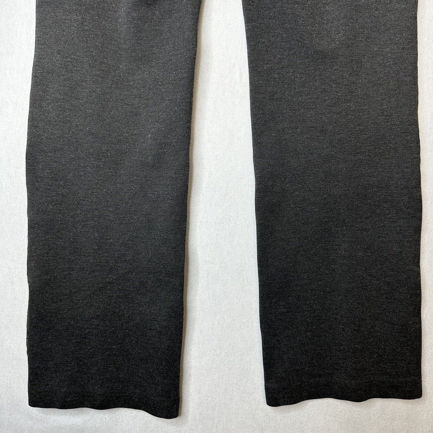 Duluth Trading Pants Womens 16 Wearwithall Ponte Knit Bootcut Gray Stretch Zip