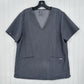 FIGS Scrub Top Womens XL Casma Technical Collection Graphite Gray Work Uniform