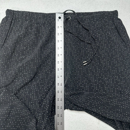 Eileen Fisher Pants Medium Wide Crop Black Polka Dot Pull On Tencel Coastal EUC