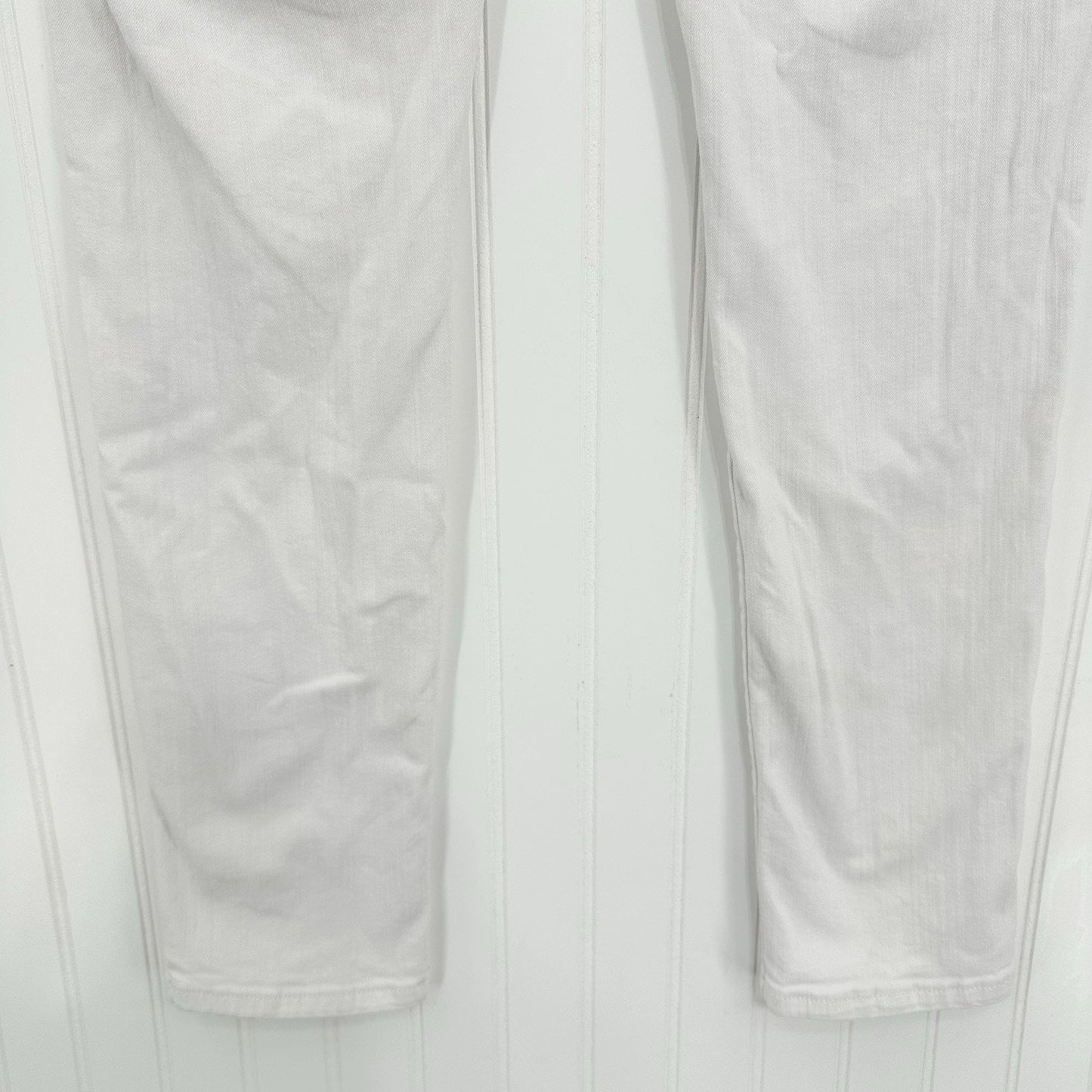 Apt 9 Jeans Womens 8 Straight Tummy Control White Stretch Denim Comfort *Stain