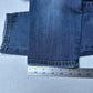 Judy Blue Jeans Womens 32 Relaxed Fit Tapered Leg Blue Stretch Denim Distressed