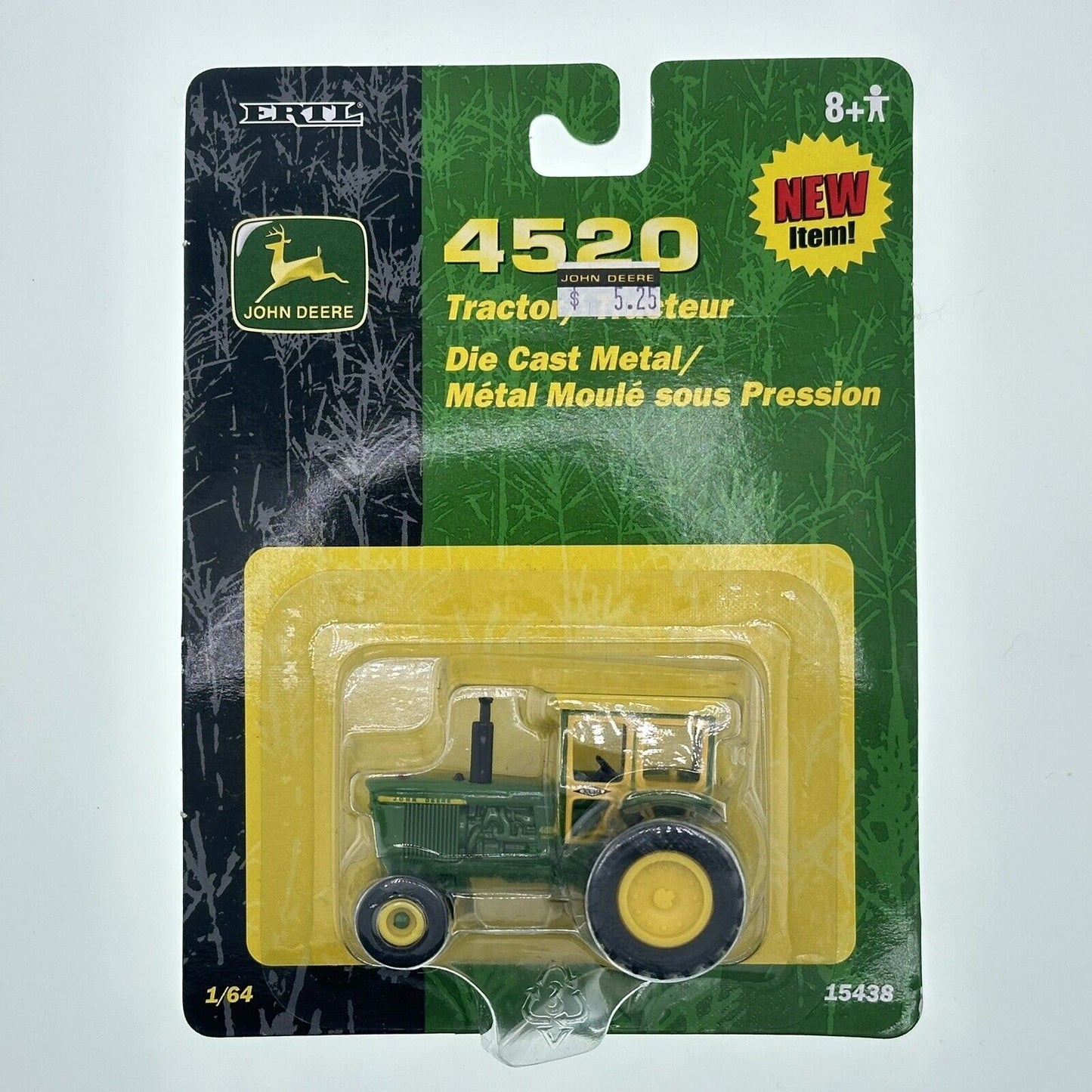 Ertl John Deere Die-Cast Model 4520 1/64 Tractor With Duals & Winiker Cab #15438