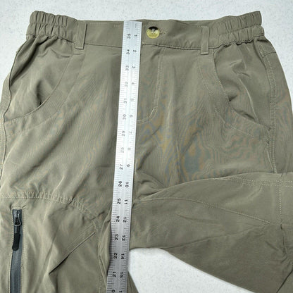 Little Donkey Andy Pants Women Small Convertible Green Hiking Zip Off Shorts EUC