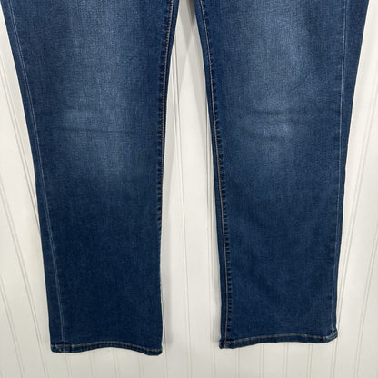 Lularoe Jeans Womens 32 US 14 Bootcut Blue Stretch Denim Tummy Panel Western EUC