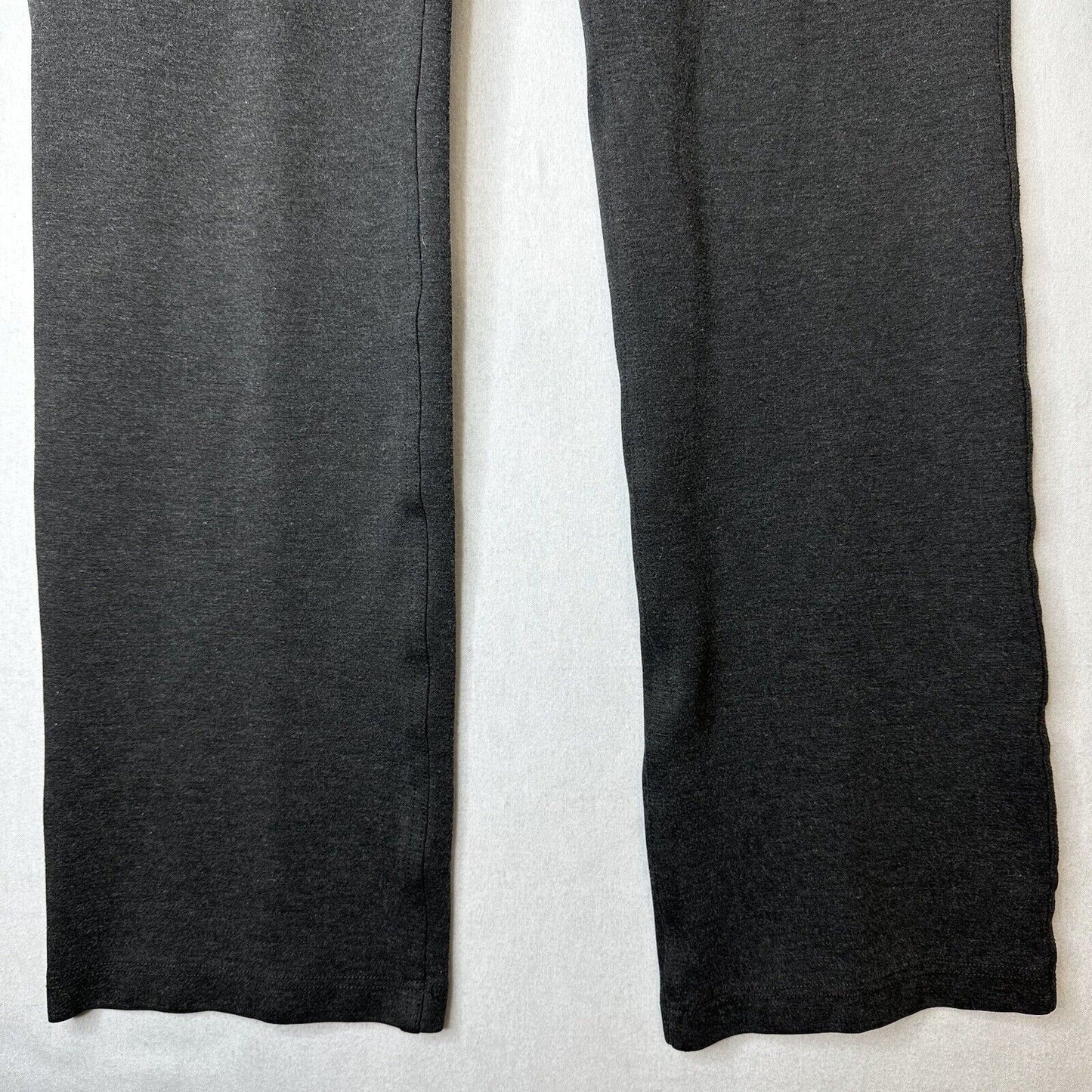 Duluth Trading Pants Womens 16 Wearwithall Ponte Knit Bootcut Gray Stretch Zip