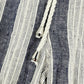 Rails Pants Womens Large Agnes Linen Blend Ankle White Blue Stripes Coastal EUC