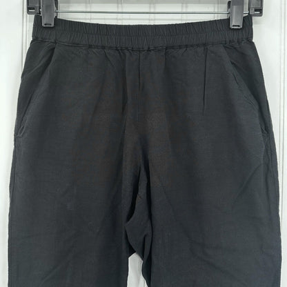 Marine Layer Pants Womens XS Allison Crop Black Lyocell Tencel Coastal Beach