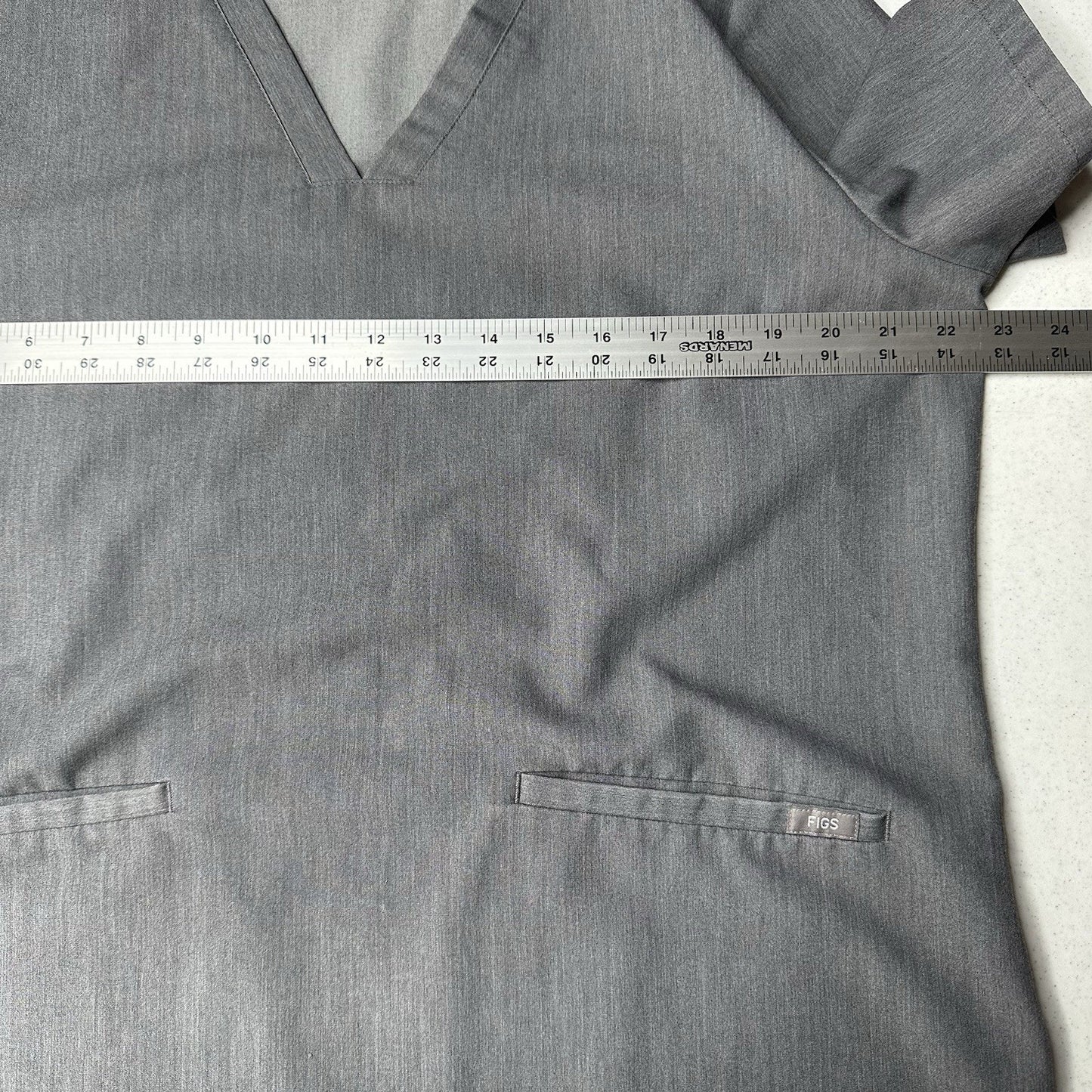 FIGS Scrub Top Womens XL Casma Technical Collection Graphite Gray Uniform Work