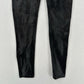 Spanx Leggings Womens Large Petite Faux Leather Black Pull On Pants Slimming EUC