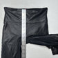 Spanx Leggings Womens Small Petite Faux Leather Moto Black Pants Slimming EUC
