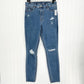 Old Navy Jeans Womens 8 Tall Rockstar Super Skinny High Rise Denim Distress NEW