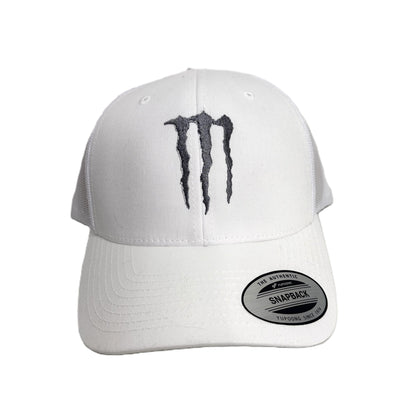 Monster Hat Embroidered Yupoong Trucker Mesh Snapback Black or White Zero Casual Novelty Gift